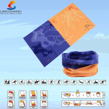 LSB-0200 Ningbo Lingshang 100% polyester multifunctional seamless outdoor neck tube scarf headwear